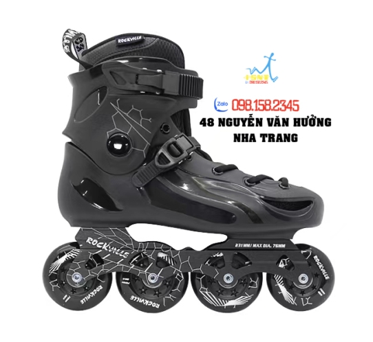 Giày Patin Người Lớn Flying Eagle RockVille E3 2 Màu Đen/ Tím