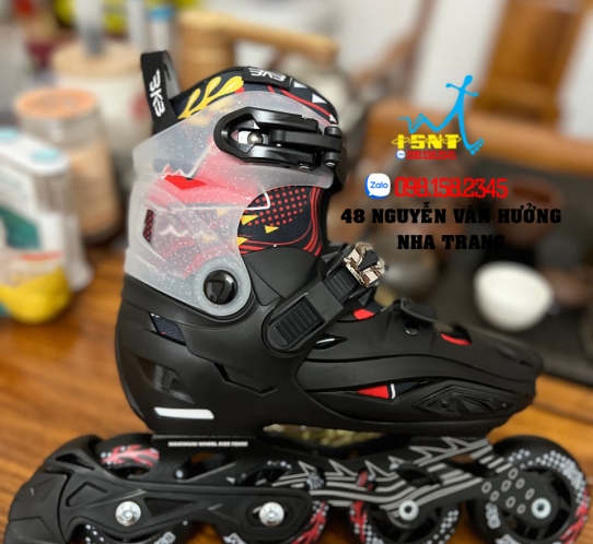Giày Patin Trẻ Em Flying Eagle BKB K9 3 Màu Đen/ Hồng/ Xanh