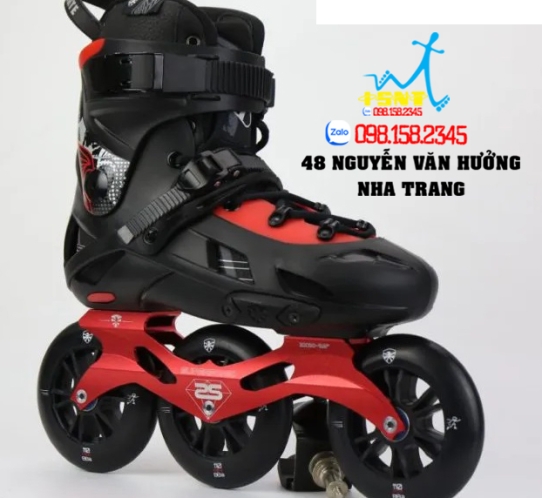Giày Patin Trẻ Em Flying Eagle F110H Optimum Inline Skates Màu Đen