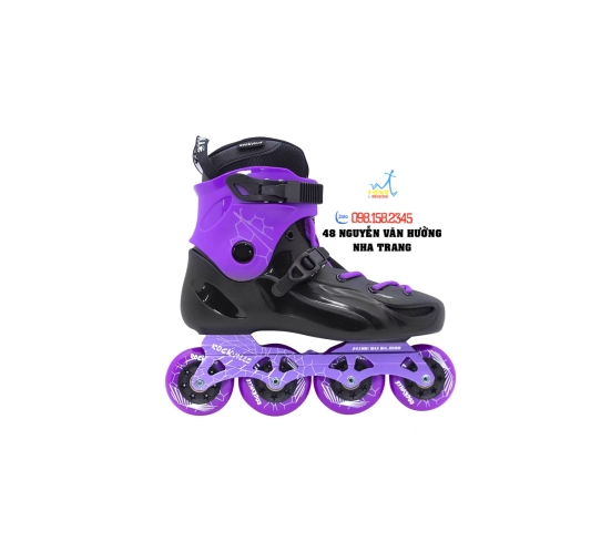 Giày Patin Người Lớn Flying Eagle RockVille E3 2 Màu Đen/ Tím