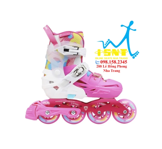 Giày patin trẻ em Flying Eagle S5S Pro 3 màu đen-xanh-hồng