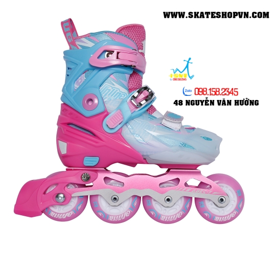 GIÀY PATIN TRẺ EM COUGAR MZS 333 QS 3 MÀU ĐỎ/ HỒNG/ XANH