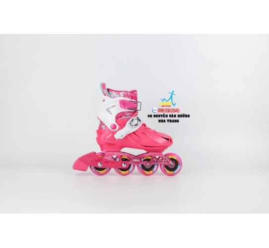 Giày Patin Trẻ Em Flying Eagle BKB K8 3 Màu Đen/ Hồng/ Xanh