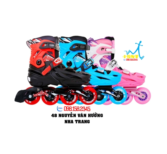Giày Patin Trẻ Em Centosy Lion 3 Màu Đen/ Hồng