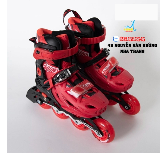 GIÀY PATIN TRẺ EM COUGAR MZS 333 QS 3 MÀU ĐỎ/ HỒNG/ XANH