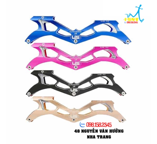 Frame giày Patin 3 Bánh Tốc Độ Ultrasonic 125mm