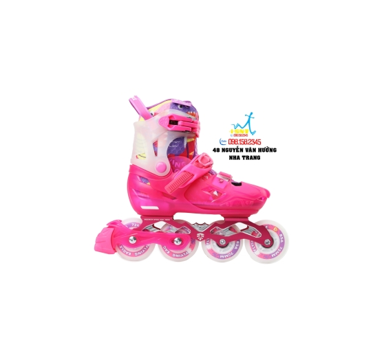 Giày Patin Trẻ Em Flying Eagle L8 3 Màu New Đen/Hồng/Xanh