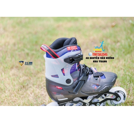 Giày Patin Trẻ Em Flying Eagle L8 3 Màu New Đen/Hồng/Xanh