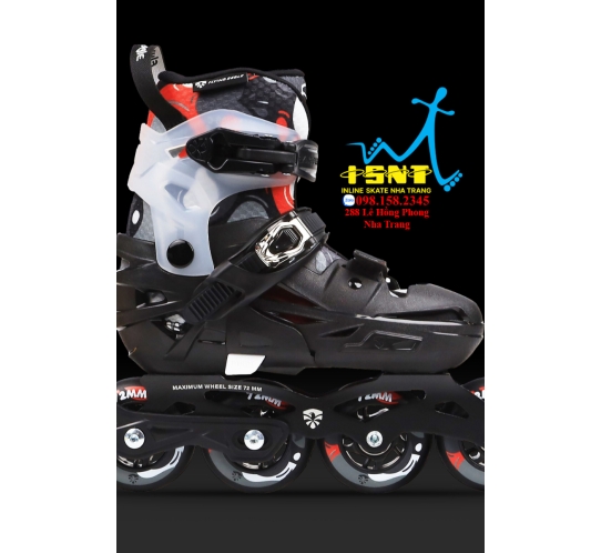 Giày patin trẻ em Flying Eagle S5S Pro 3 màu đen-xanh-hồng