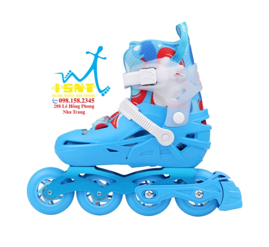 Giày patin trẻ em Flying Eagle S5S Pro 3 màu đen-xanh-hồng