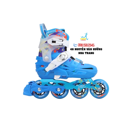 Giày Patin Trẻ Em Flying Eagle S6C 3 Màu Đen/ Hồng/ Xanh