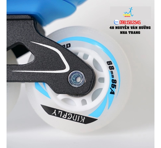 Giày Patin Trẻ Em W198-QS 3 Màu Đen/ Hồng/ Xanh