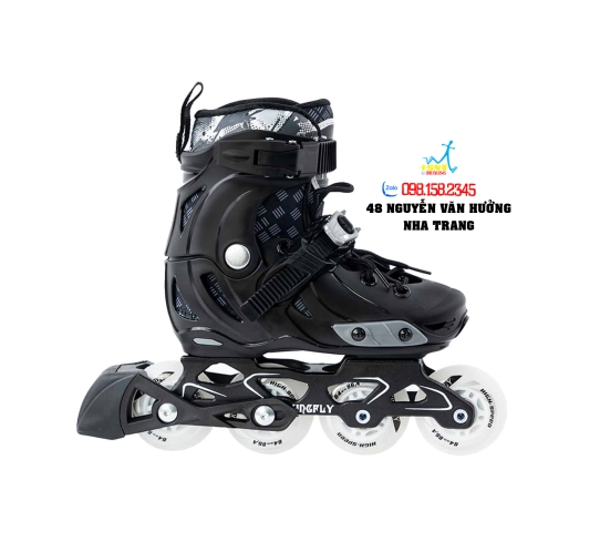 Giày Patin Trẻ Em W198-QS 3 Màu Đen/ Hồng/ Xanh