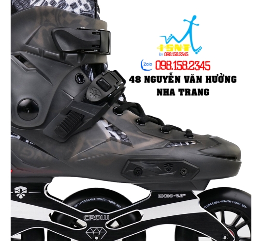 Giày Patin Người Lớn Flying Eagle X5T Màu Đen/ Hồng