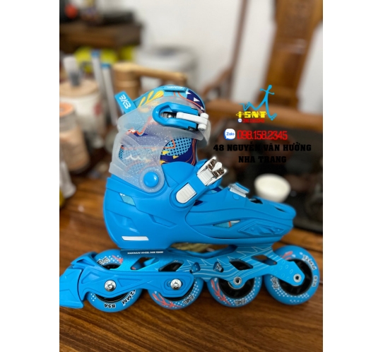Giày Patin Trẻ Em Flying Eagle BKB K9 3 Màu Đen/ Hồng/ Xanh