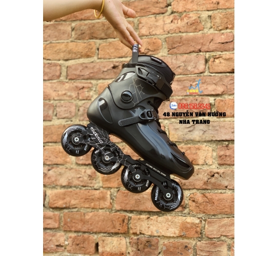 Giày Patin Người Lớn Flying Eagle RockVille E3 2 Màu Đen/ Tím