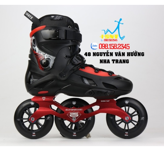 Giày Patin Trẻ Em Flying Eagle F110H Optimum Inline Skates Màu Đen